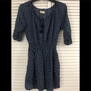 Hollister women’s Medium Blue Floral mini Casual Dress